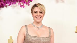 Greta Gerwig na 96ª edição do Oscar, realizada no Ovation Hollywood em 10 de março de 2024 em Los Angeles, Califórnia.