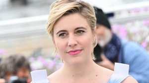 Greta Gerwig no 77º Festival de Cinema de Cannes, realizado no Palais des Festivals em 14 de maio de 2024 em Cannes, França.